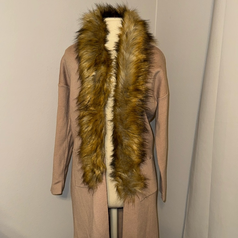 NWT FUR CARDIGAN